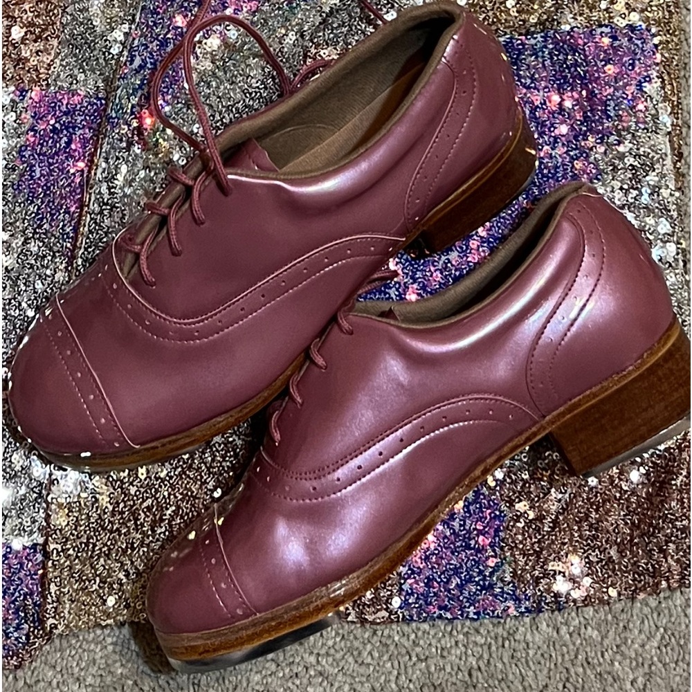 Metallic rosegold Jason Samuel smith ladies tap shoe